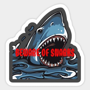 Beware of Snarks Sticker